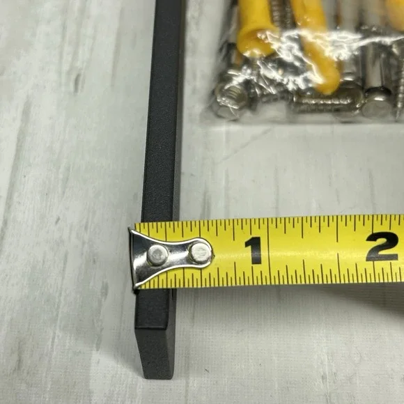 Heavy Duty Metal Shelf Brackets L Shaped Clear Coated Approximately 8X4X1" Set 2 - Picture 9 of 12